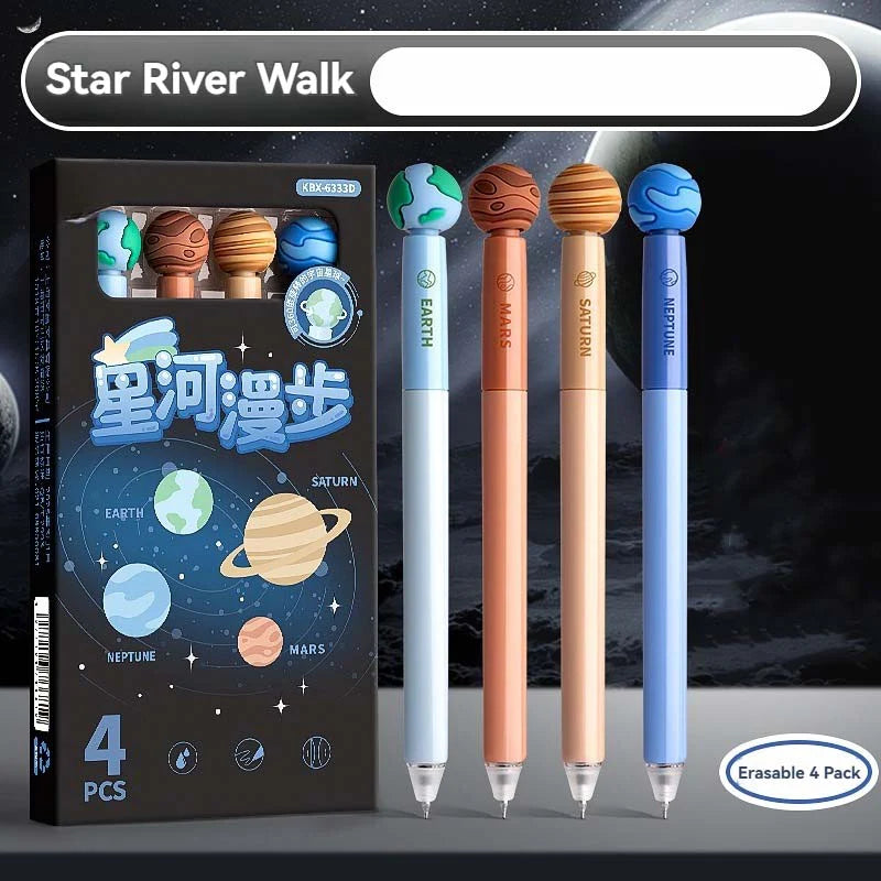 Planet Spin Erasable Gel Pen Pack of 4