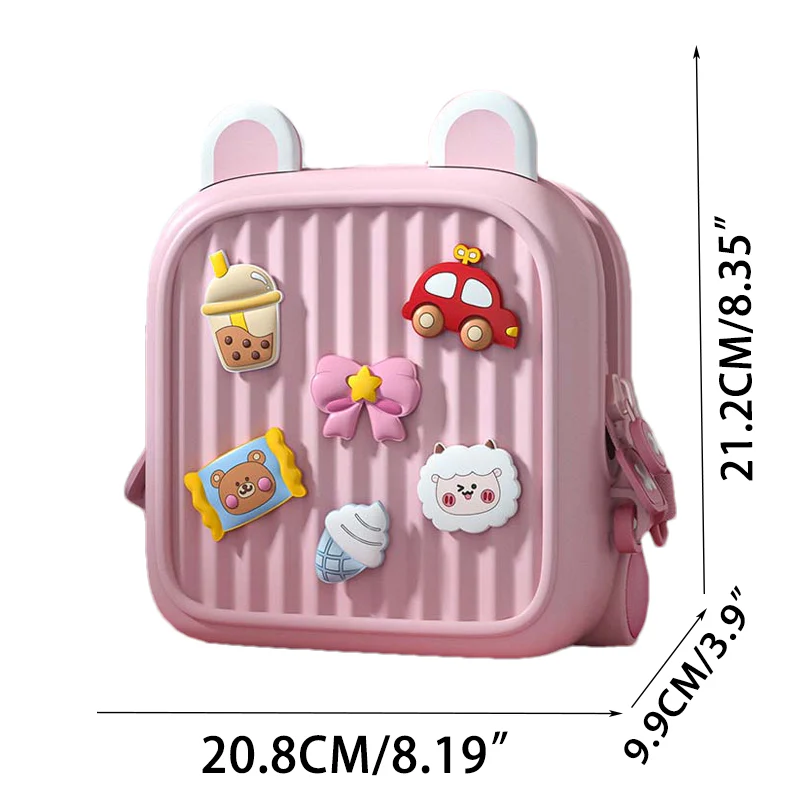 Cute Silicone Kids Mini Backpack – Waterproof Cartoon Travel Bag with Adjustable Straps