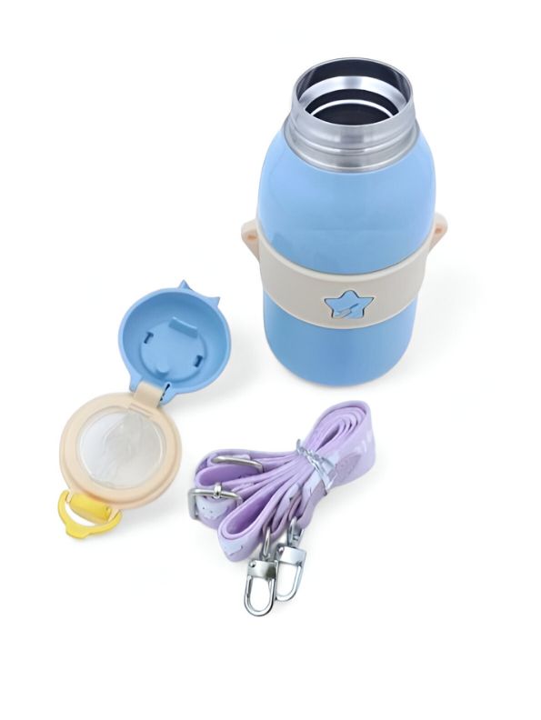 Stainless Steel Premium Kids Water Vaccum Bottle Q Bunny (490ml)