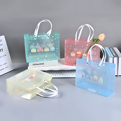 Cute Pastel Gift Bags with Handles – Reusable Party Favor Bags for Return Gifts & Packaging