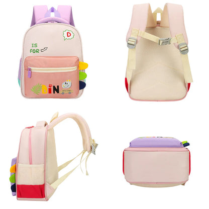 Kids Cute Dino Backpack (3-6 Years) – Lightweight School Bag for Boys & Girls