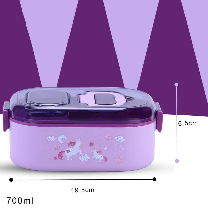 Leakproof Kids Lunch Box – Stainless Steel Bento Lunch Box with Compartments (6+ Years)