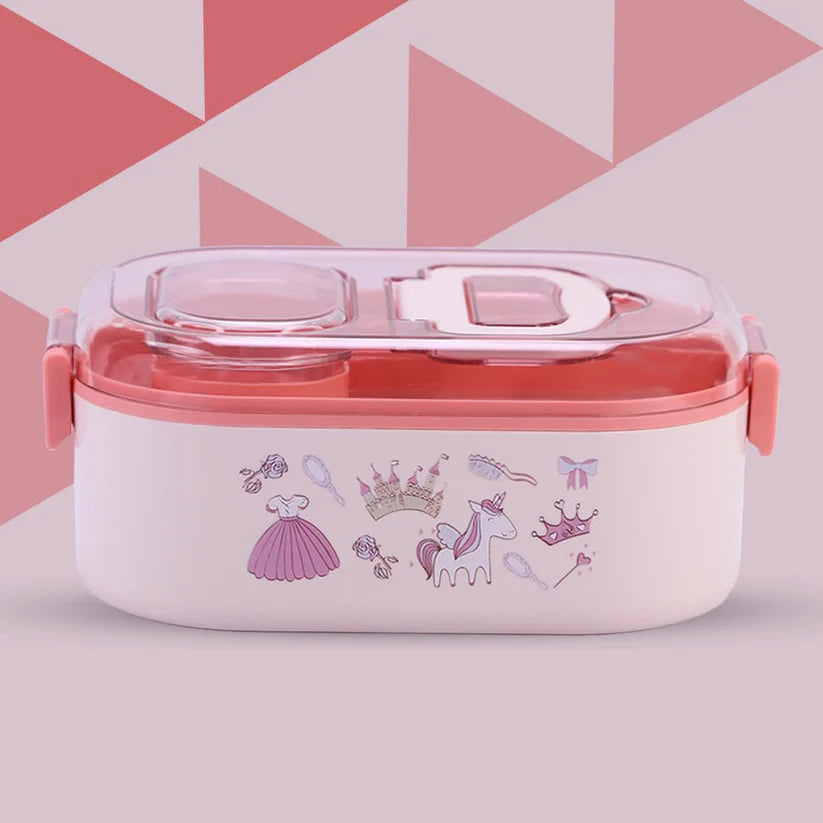 Leakproof Kids Lunch Box – Stainless Steel Bento Lunch Box with Compartments (6+ Years)