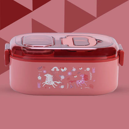 Leakproof Kids Lunch Box – Stainless Steel Bento Lunch Box with Compartments (6+ Years)