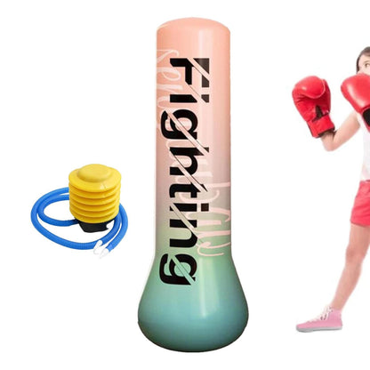 Inflatable Punching Bag with Foot Pump – Kids Fun Exercise & Stress Relief Toy