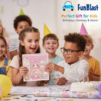 ColorPop StickerBlast Fashion Girl Coloring Kit – Markers + Sticker Activity Set