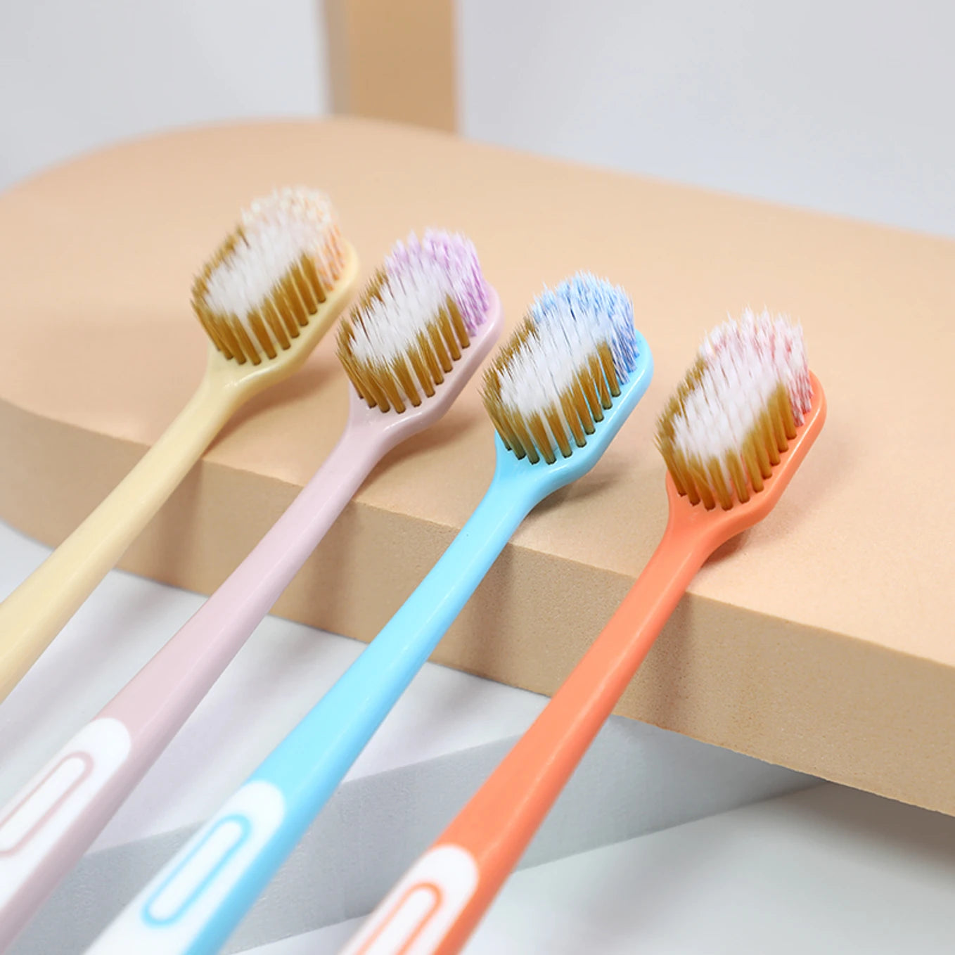 Ultra Soft Premium Toothbrush Set (Pack of 5) – Double Clean Bristles for Gentle & Deep Cleaning for Adults